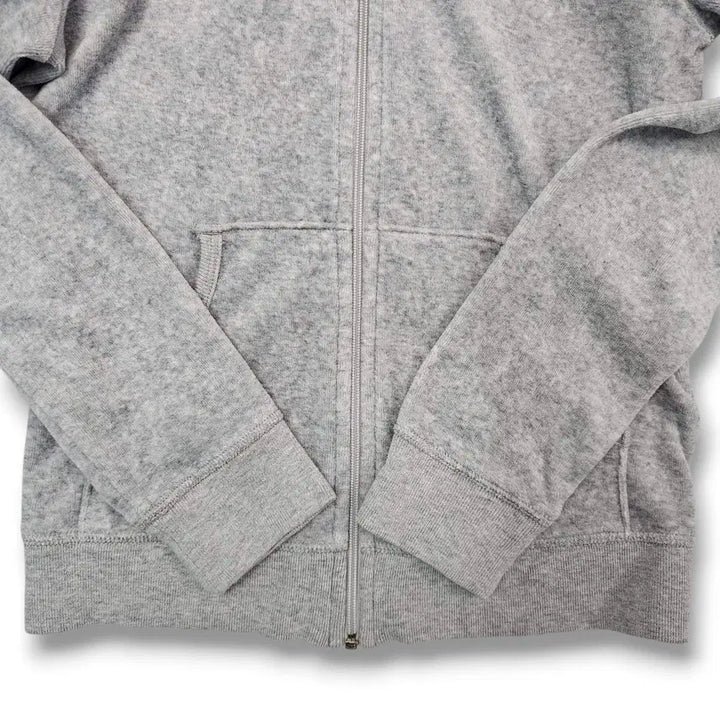[BUNJANG] Juicy Couture Velvet Hoodie Zip-up Light Gray / S Juicy Couture 벨벳 후드집업 라이트 그레이