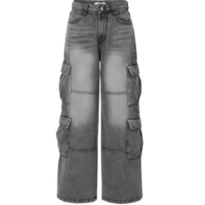 [BUNJANG] 카키포인트 카고 데님 khakipoint cargo denim gray / 카키포인트 카고 데님 khakipoint cargo denim gray