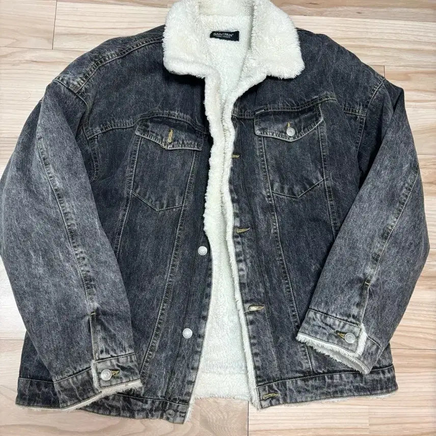 [SOLD OUT] 세인트페인 블랙 데님 덤블 자켓