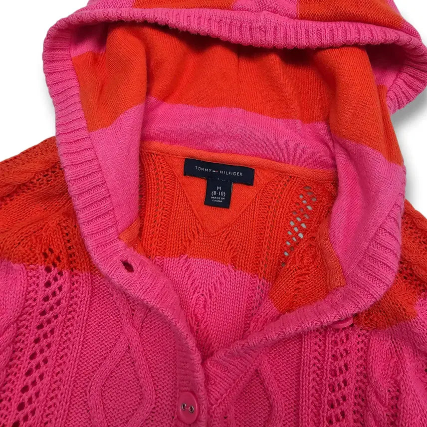 [BUNJANG] XS Tommy Hilfiger 스트라이프 니트 후드 / XS Tommy Hilfiger 스트라이프 니트 후드