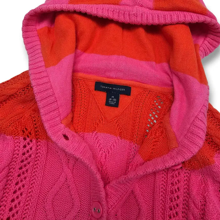 [BUNJANG] XS Tommy Hilfiger 스트라이프 니트 후드 / XS Tommy Hilfiger 스트라이프 니트 후드