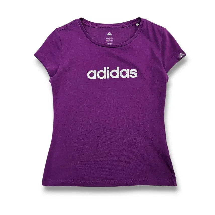 [BUNJANG] Adidas Glitter Logo Short Sleeve T-shirt / S ADIDAS 글리터 로고 반팔 티셔츠