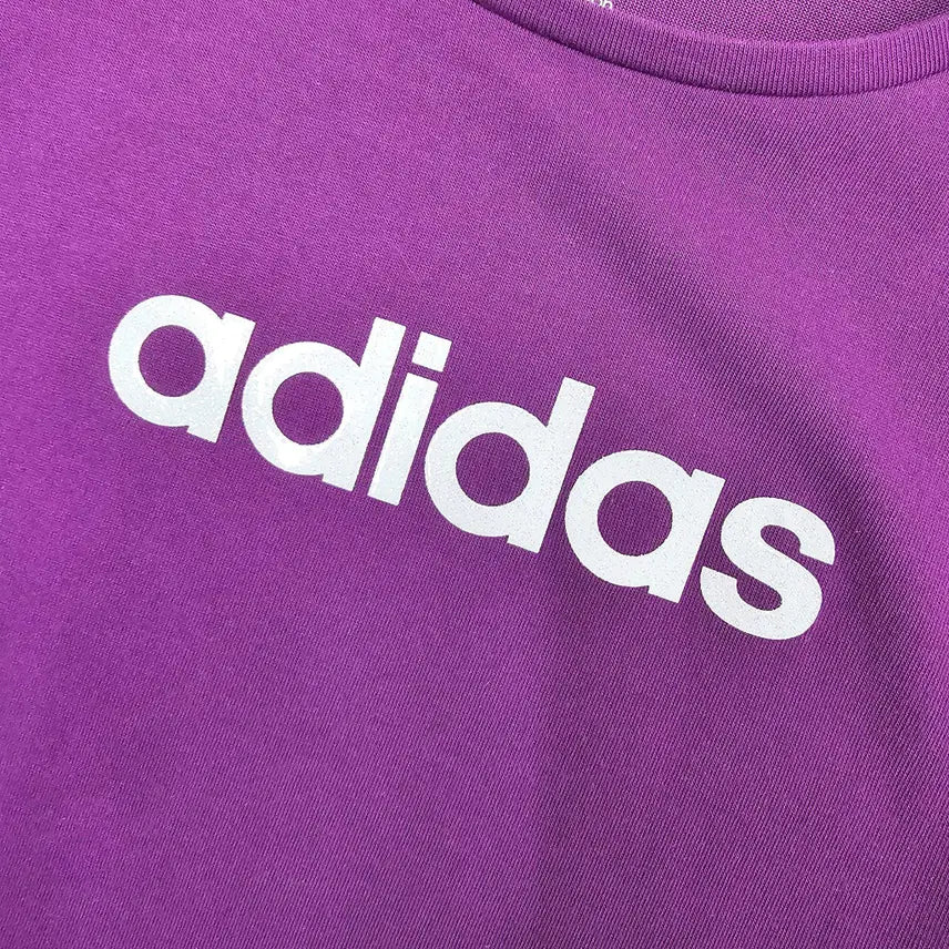 [BUNJANG] Adidas Glitter Logo Short Sleeve T-shirt / S ADIDAS 글리터 로고 반팔 티셔츠