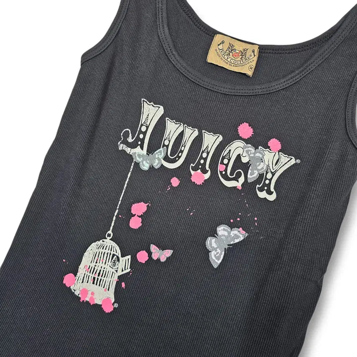 [BUNJANG] Juicy Couture Logo Sleeveless Top / M Juicy Couture 로고 슬리브리스
