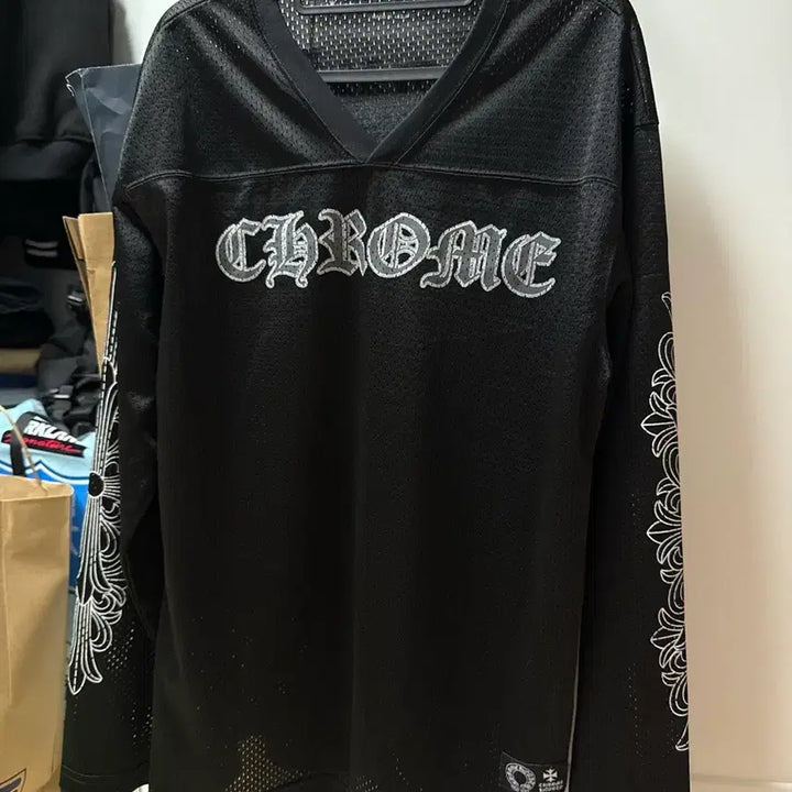 [SOLD OUT] 크롬하츠 메쉬 롱슬리브 블랙 매티보이 S