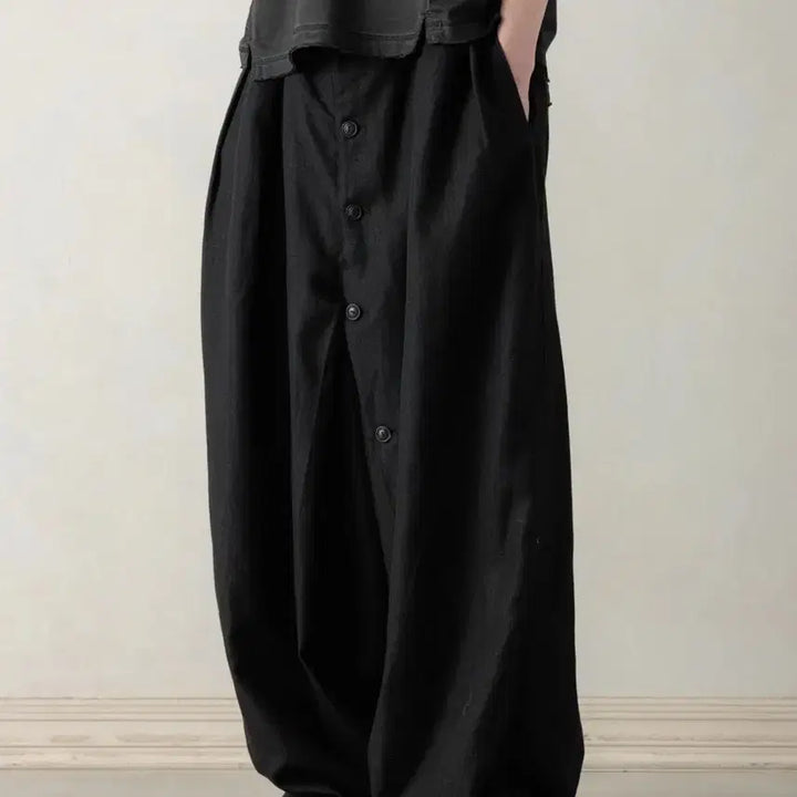[BUNJANG] Professor E Button Draft Pants / (professor e) 프로페서이 버튼 드래프트 팬츠 새상품