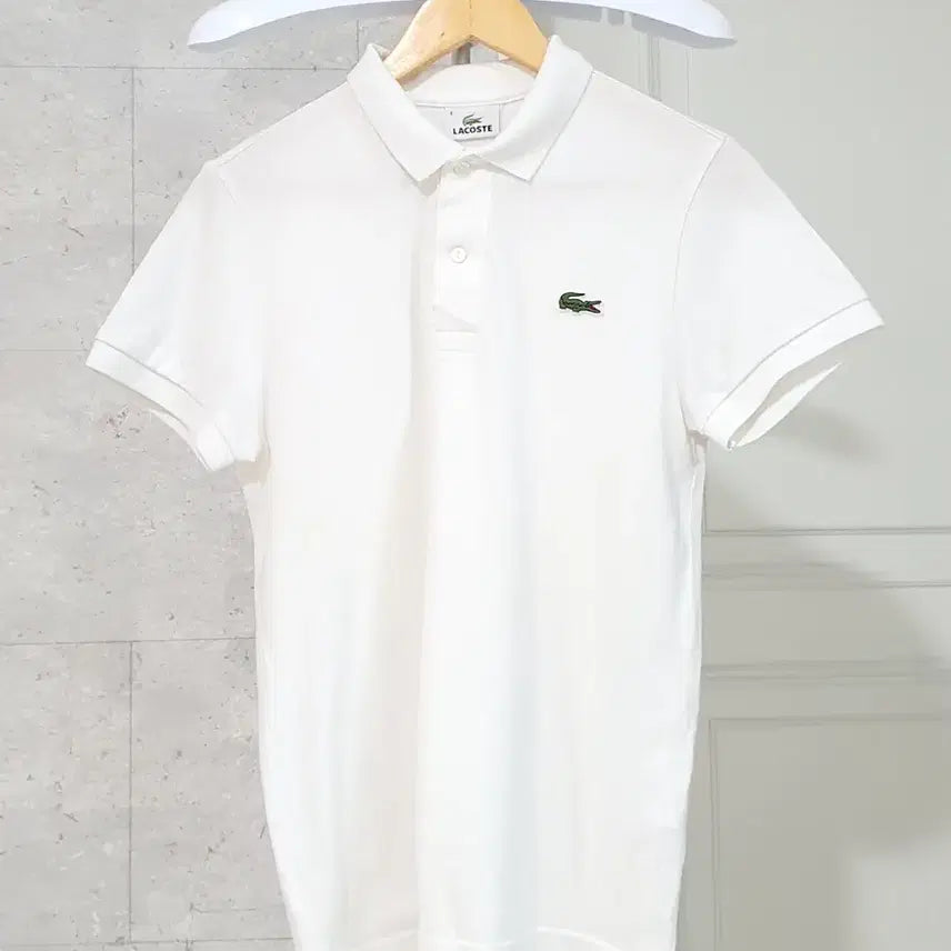 [SOLD OUT] 라코스테 반팔 카라티 100 화이트