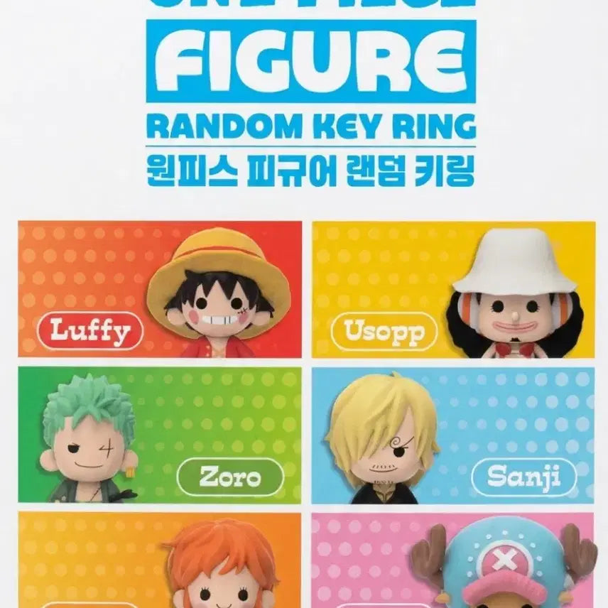 [BUNJANG] Daewon One Piece Figure Keyring (Chopper, Sanji, Usopp) / 대원 정품 | 원피스 피규어 키링 (쵸파, 상디, 우솝)