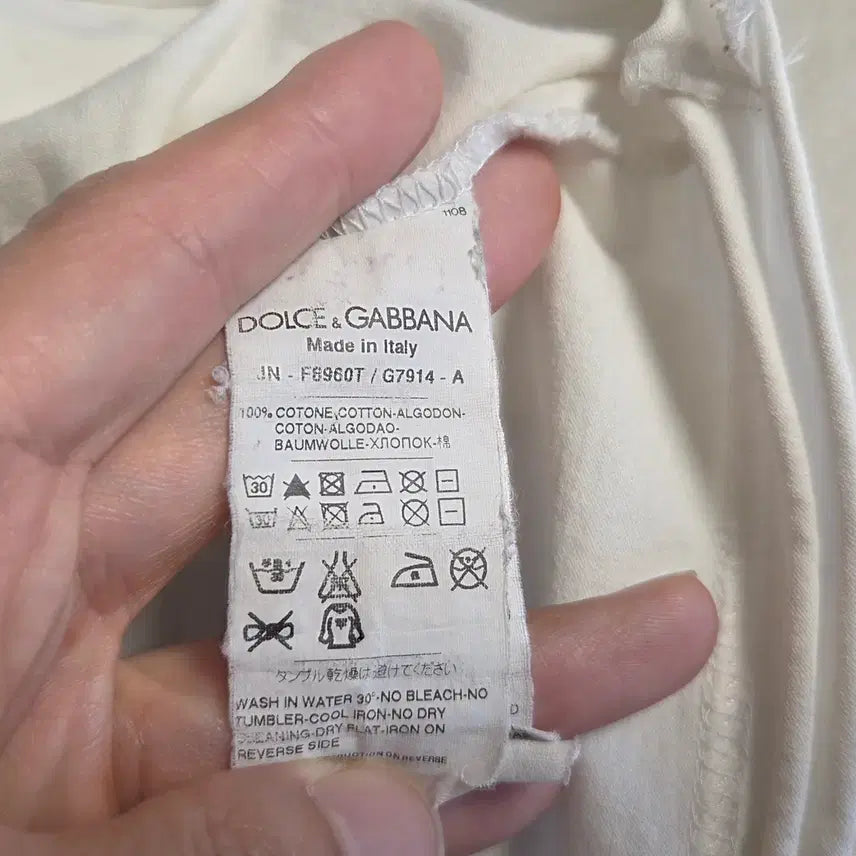 [BUNJANG] Dolce &amp; Gabbana I Want To Be Sicily Crew Neck Tank Top / 돌체앤가바나 아이원트 투비 시칠리아 크루넥  탱크탑 민소매