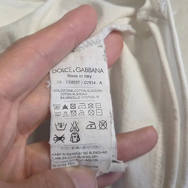 [BUNJANG] Dolce &amp; Gabbana I Want To Be Sicily Crew Neck Tank Top / 돌체앤가바나 아이원트 투비 시칠리아 크루넥  탱크탑 민소매