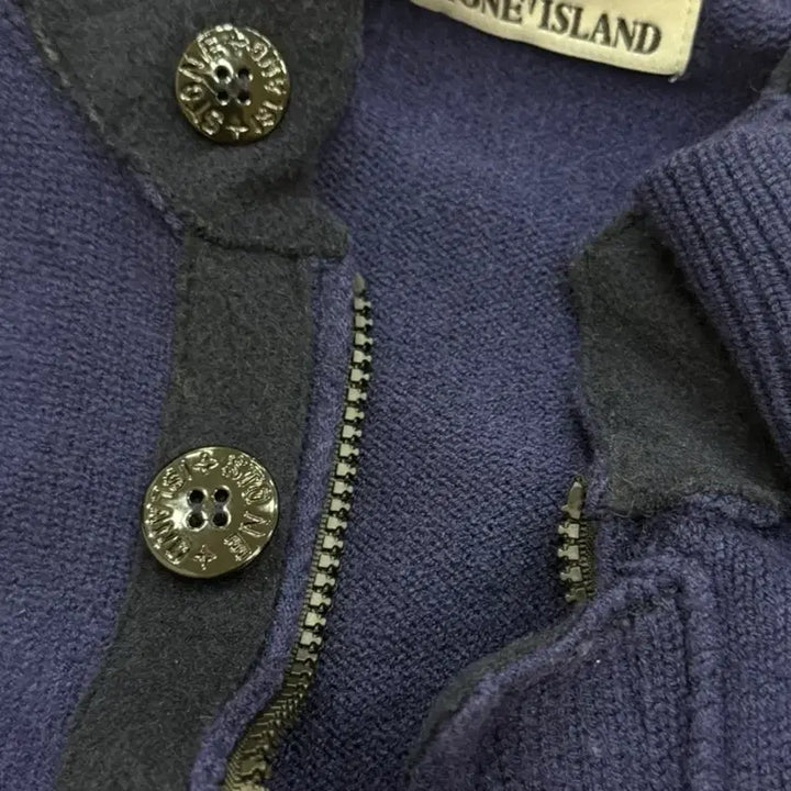 [BUNJANG] Stone Island Navy Cardigan / 스톤아일랜드 가디건