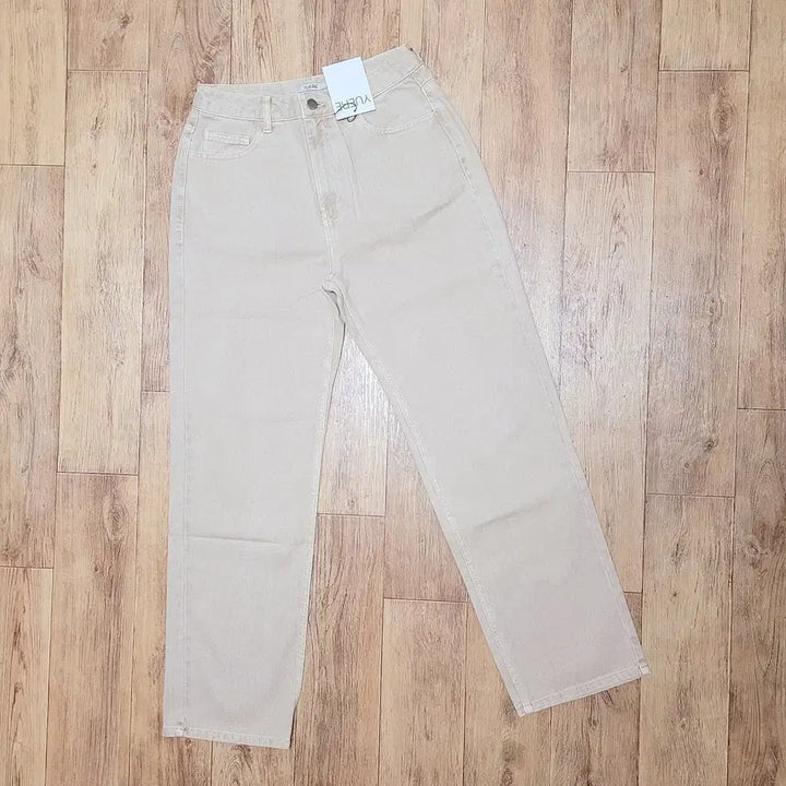 [BUNJANG] YUERE Beige Straight Fit Denim Pants 55 / 유에르(YUERE) 베이지 스트레이트핏 데님팬츠 55 새상품