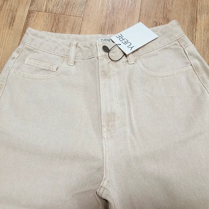 [BUNJANG] YUERE Beige Straight Fit Denim Pants 55 / 유에르(YUERE) 베이지 스트레이트핏 데님팬츠 55 새상품