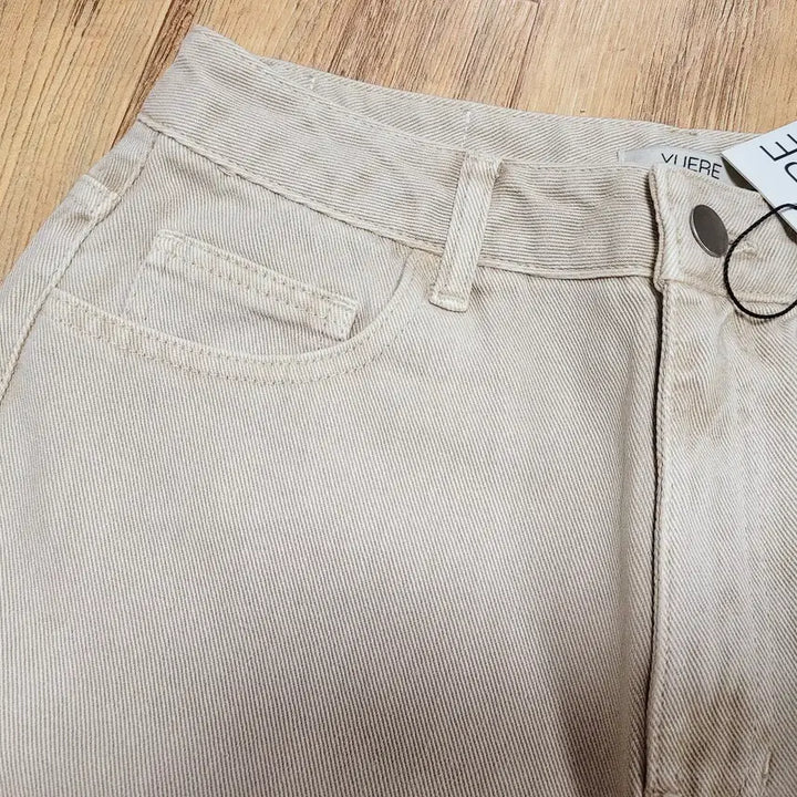 [BUNJANG] YUERE Beige Straight Fit Denim Pants 55 / 유에르(YUERE) 베이지 스트레이트핏 데님팬츠 55 새상품