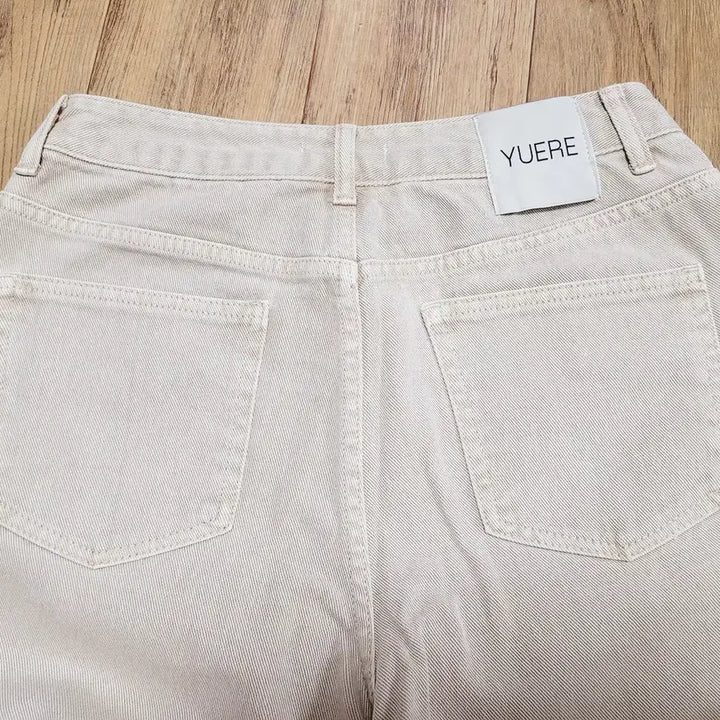 [BUNJANG] YUERE Beige Straight Fit Denim Pants 55 / 유에르(YUERE) 베이지 스트레이트핏 데님팬츠 55 새상품
