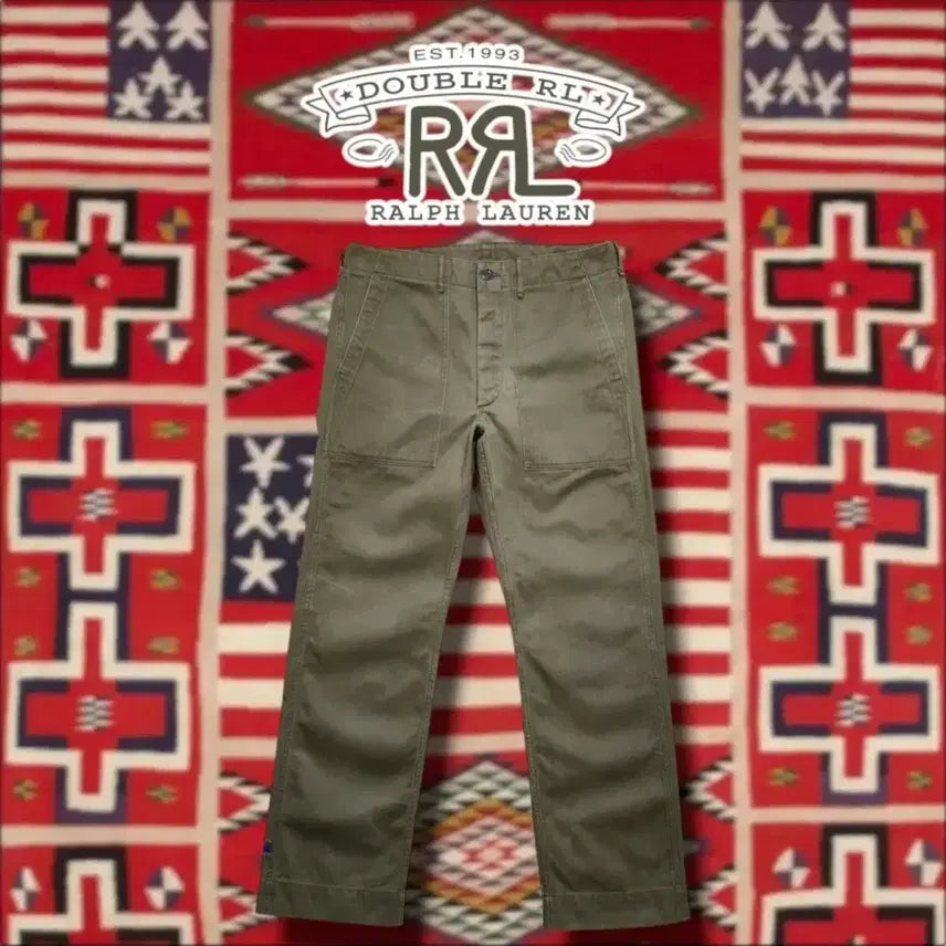 [BUNJANG] RRL Herringbone Fatigue Pants / [33x32] RRL 더블알엘 헤링본 퍼티그 팝니다