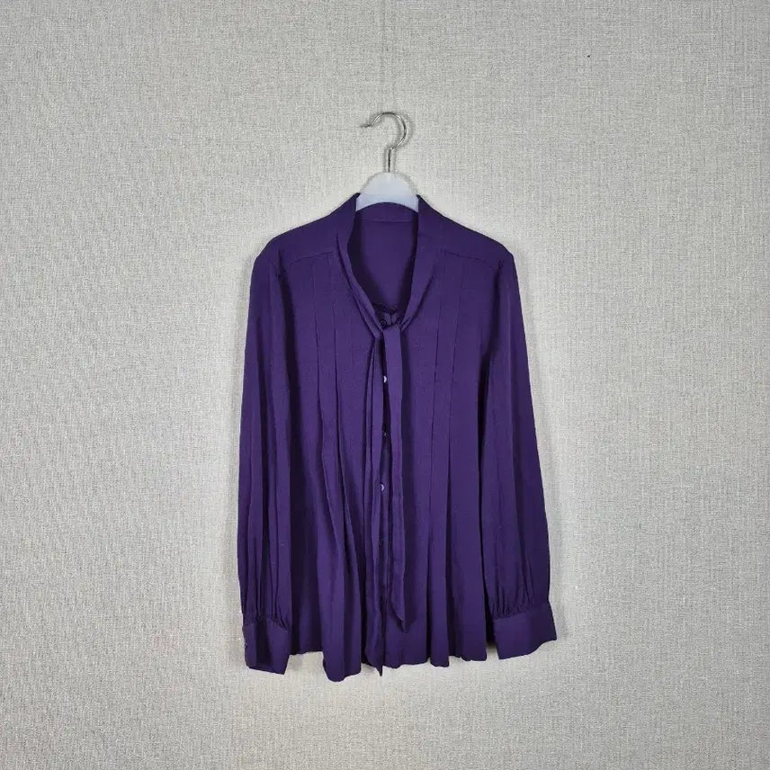 [BUNJANG] Purple Rayon Blouse / 
