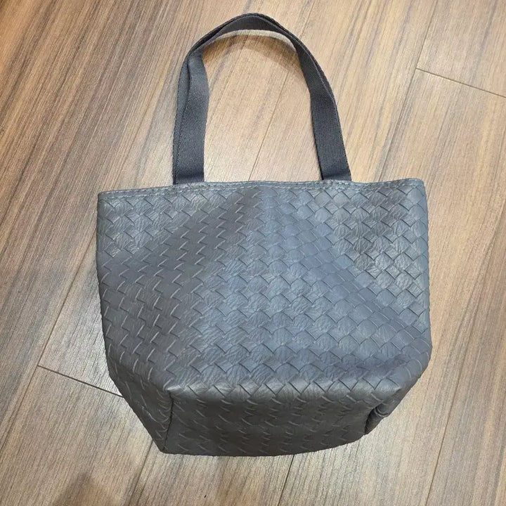 [BUNJANG] Woven Tote Bag Gray / <새것> 그레이 위빙 토트백