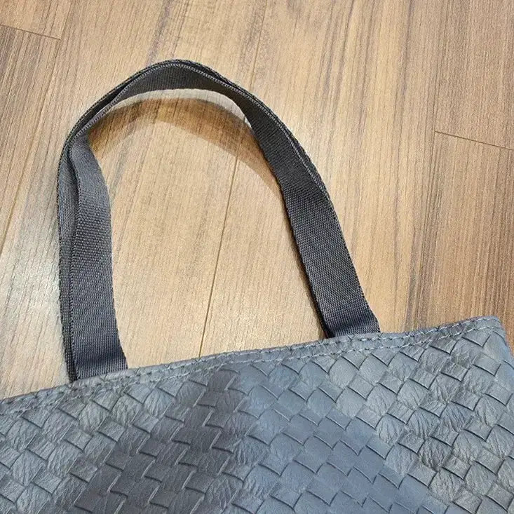 [BUNJANG] Woven Tote Bag Gray / <새것> 그레이 위빙 토트백