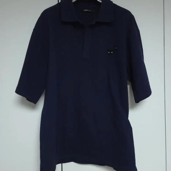 [SOLD OUT] 송지오옴므 지제로 팬서 pk 반팔 카라티 네이비 L