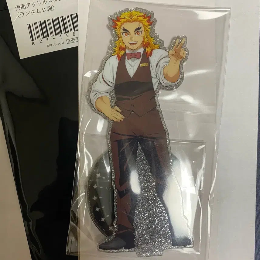 [BUNJANG] Demon Slayer Kyojuro Rengoku Double-Sided Acrylic Stand / 귀칼 목테일바 양면 아크릴스탠드 렌고쿠
