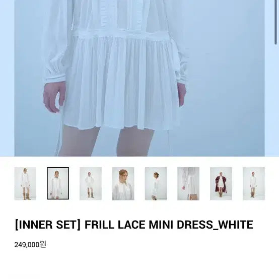 [BUNJANG] Overdue Flare Frill Lace Mini Dress - White / 오버듀플레어 FRILL LACE MINI DRESS_WHITE