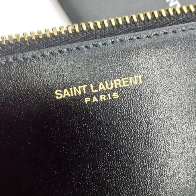 [BUNJANG] Saint Laurent Classic Logo Document Holder Clutch Bag / (정품)생로랑 클래식 로고 도큐먼트 홀더 클러치백 블랙