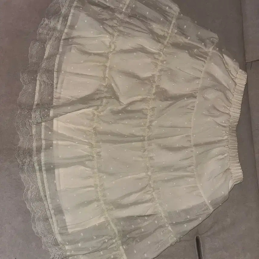 [BUNJANG] Lace Tiered Midi Skirt / 레이스 티어드 미디 스커트