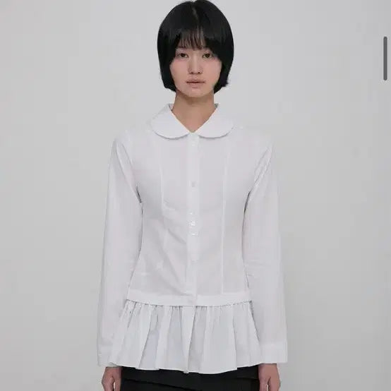 [BUNJANG] Flare Up Dani Frill Shirt White / 플레어업 다니 프릴 셔츠 화이트 2
