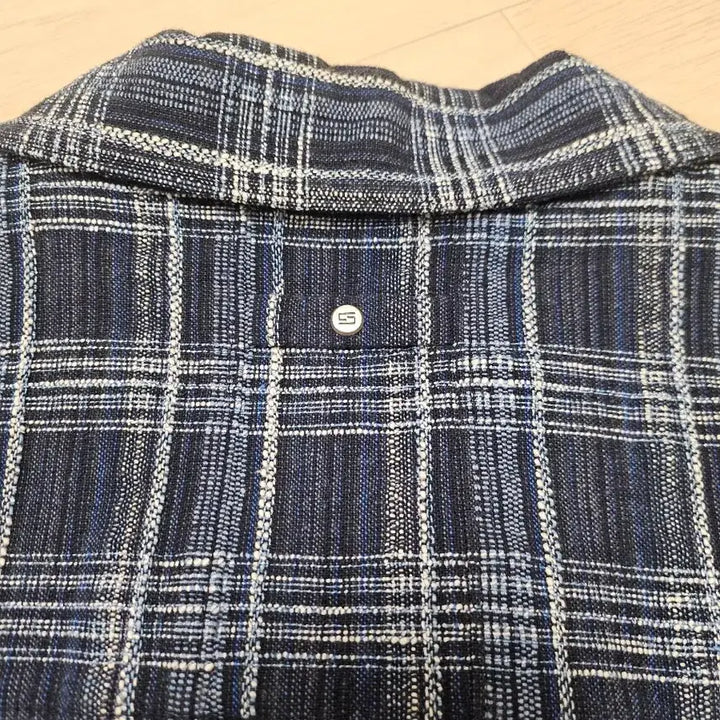 [SOLD OUT] 24SS SYSTEM 이태리 셔닐 체크 반팔 셔츠 105