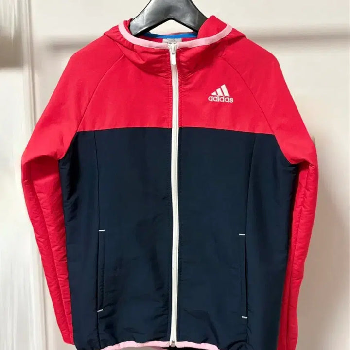 [BUNJANG] Adidas Windbreaker Red/Navy Jacket / [세탁완료] 아디다스 바람막이 레드/네이비