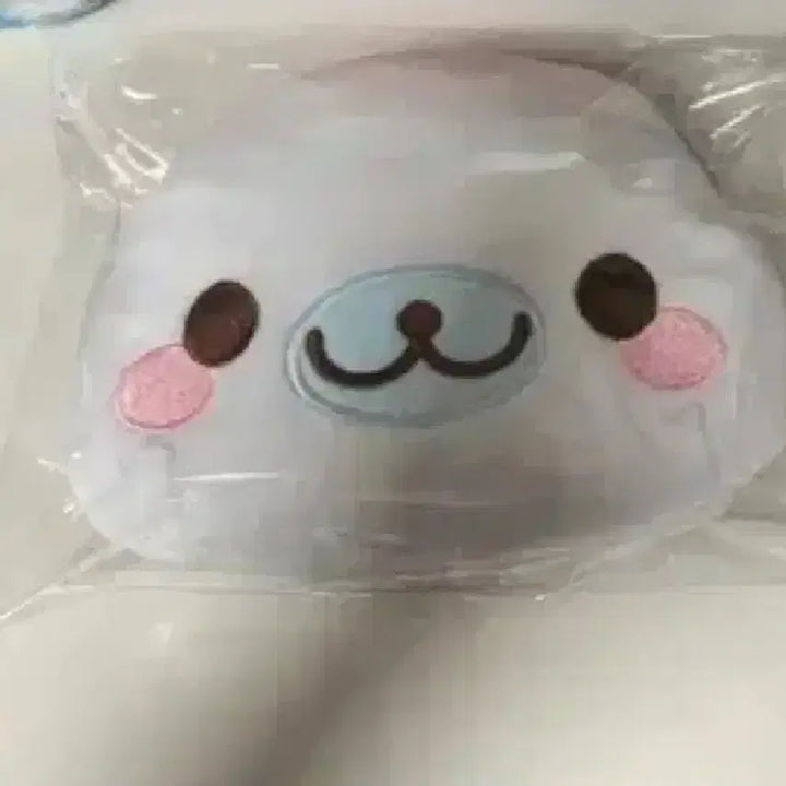 [BUNJANG] San-X Mamegoma Shirogoma Face Pouch Keyring / 바로 결제) 산엑스 마메고마 시로고마 페이스 파우치 키링