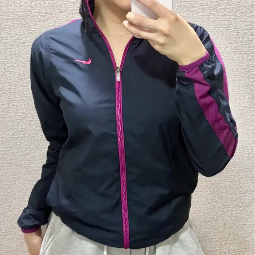 [BUNJANG] Nike Windbreaker Jacket - Purple - Size S / [세탁완료] 나이키 보라 바람막이 S