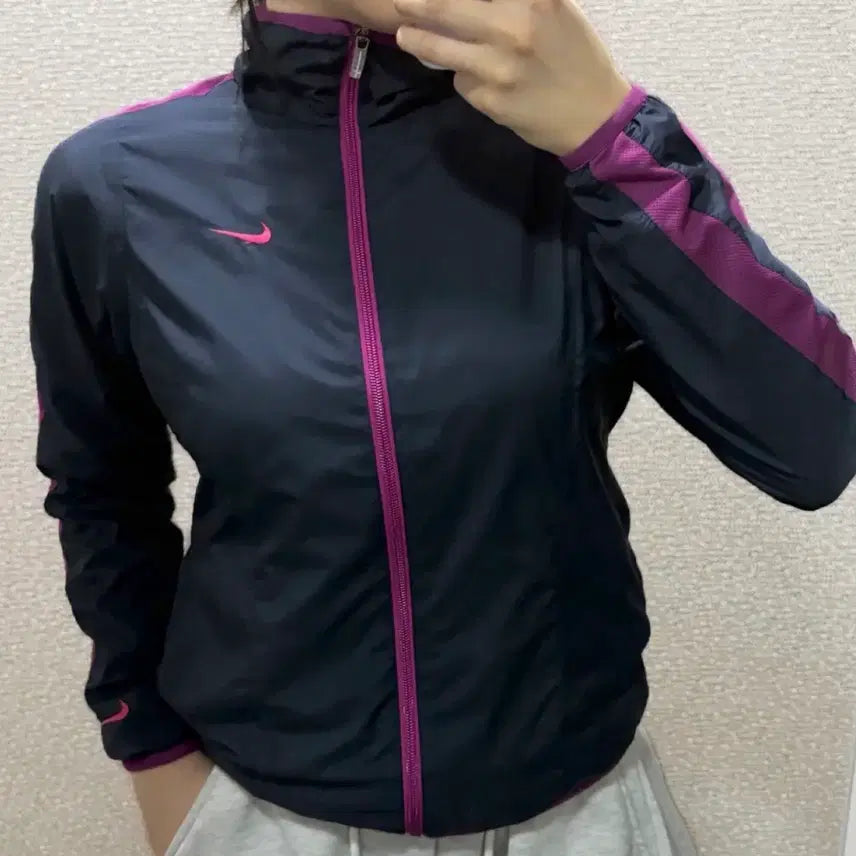 [BUNJANG] Nike Windbreaker Jacket - Purple - Size S / [세탁완료] 나이키 보라 바람막이 S