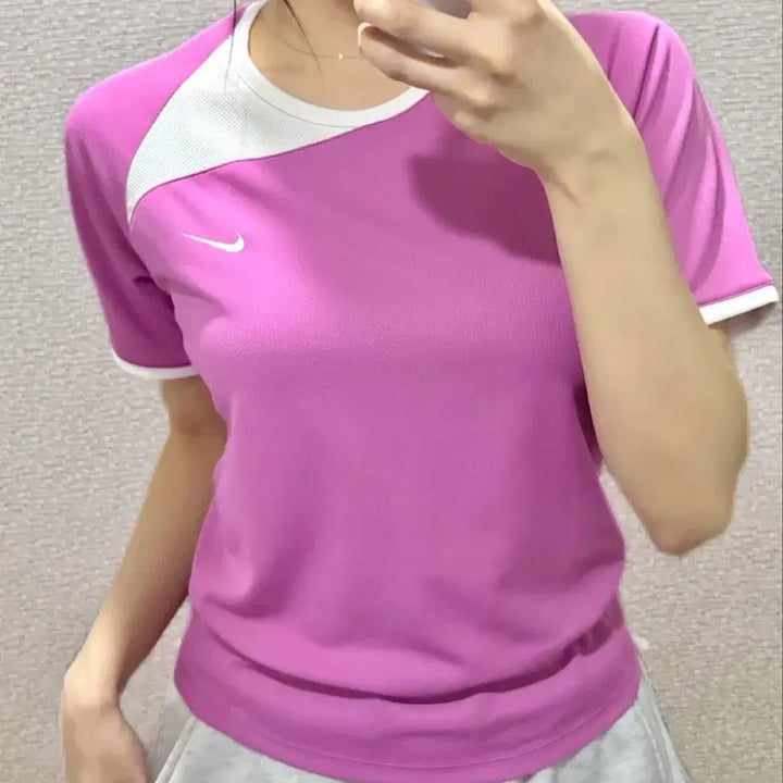 [BUNJANG] Nike Lavender Short Sleeve T-shirt / [세탁완료] 나이키 연보라 반팔티 M