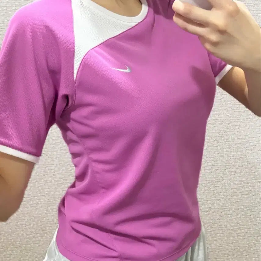 [BUNJANG] Nike Lavender Short Sleeve T-shirt / [세탁완료] 나이키 연보라 반팔티 M