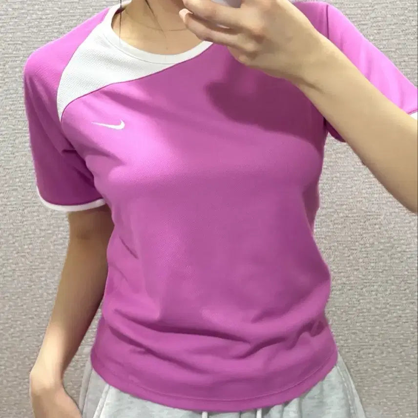 [BUNJANG] Nike Lavender Short Sleeve T-shirt / [세탁완료] 나이키 연보라 반팔티 M