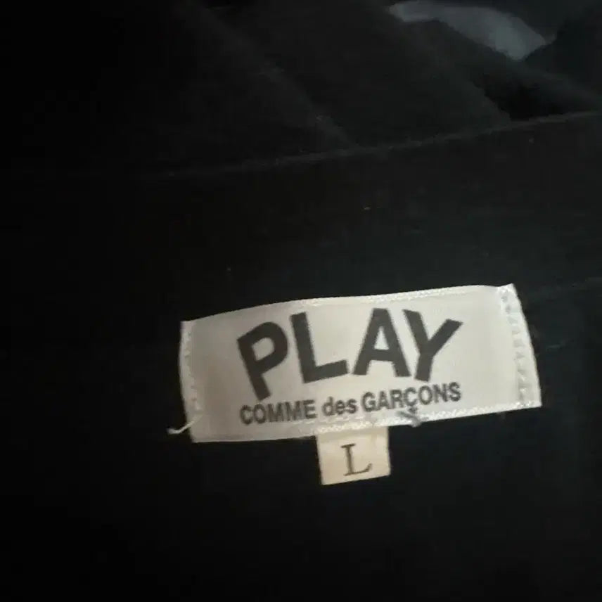[BUNJANG] Comme des Garcons Black Cardigan L Red Emblem / (정품보장)꼼데가르송 블랙 가디건 L 레드와펜