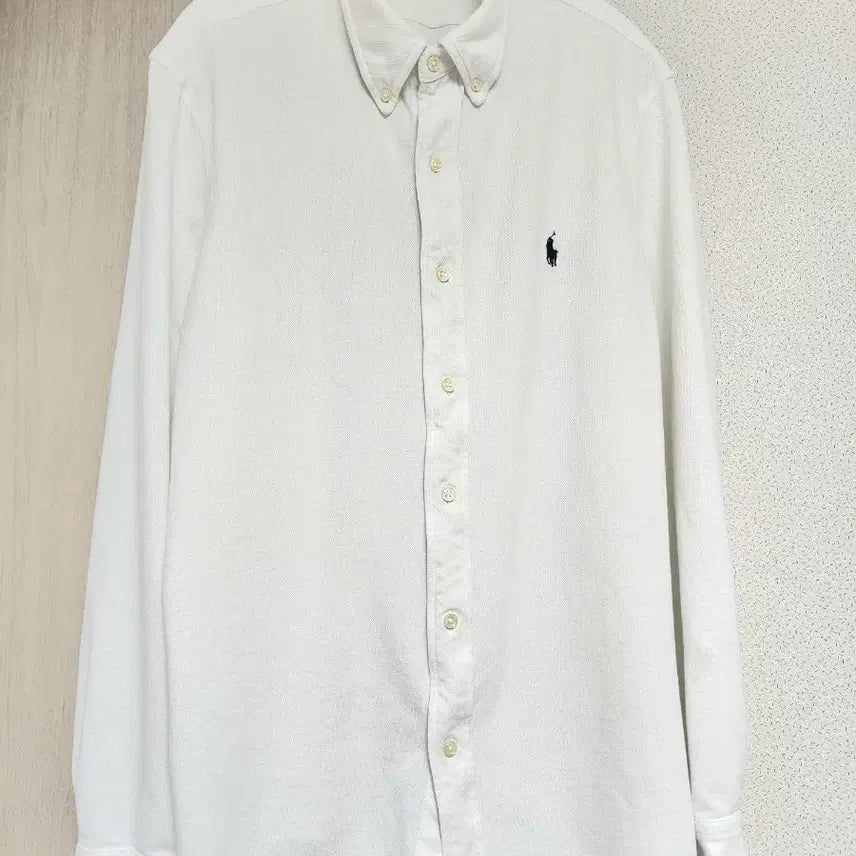 [BUNJANG] Polo Ralph Lauren White Long Sleeve Shirt / 폴로 랄프로렌 화이트 긴팔 셔츠