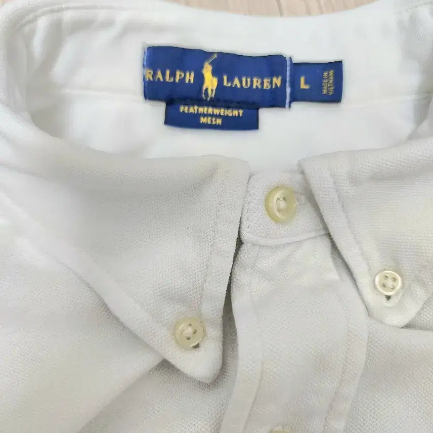 [BUNJANG] Polo Ralph Lauren White Long Sleeve Shirt / 폴로 랄프로렌 화이트 긴팔 셔츠