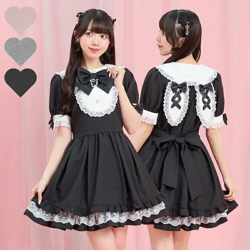 [BUNJANG] Secret Honey Rabbit Ear Short Sleeve Dress / 시크릿허니 토끼 귀 반팔 원피스
