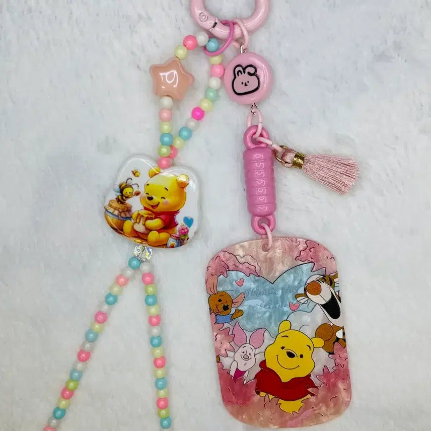 [BUNJANG] Winnie the Pooh Handmade Pastel Keyring / 곰돌이 푸 키링