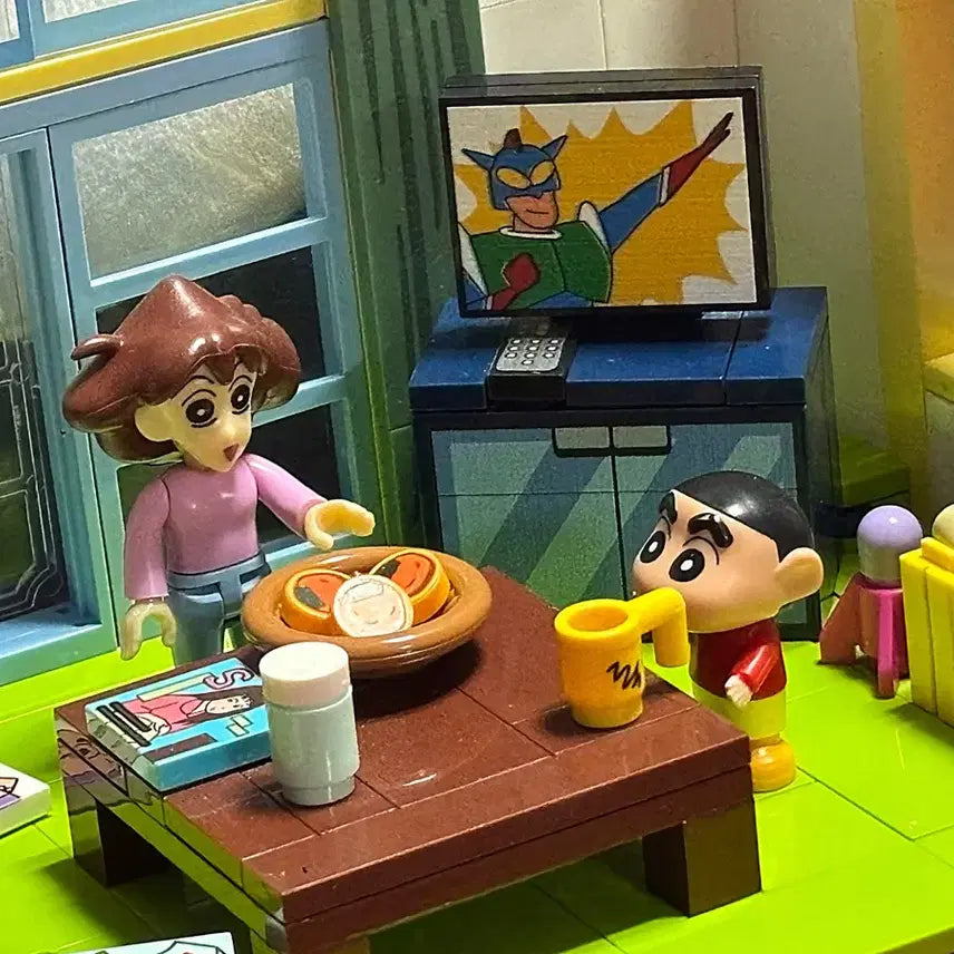 [BUNJANG] Crayon Shin-chan Living Room LEGO Display / 짱구네 거실 레고