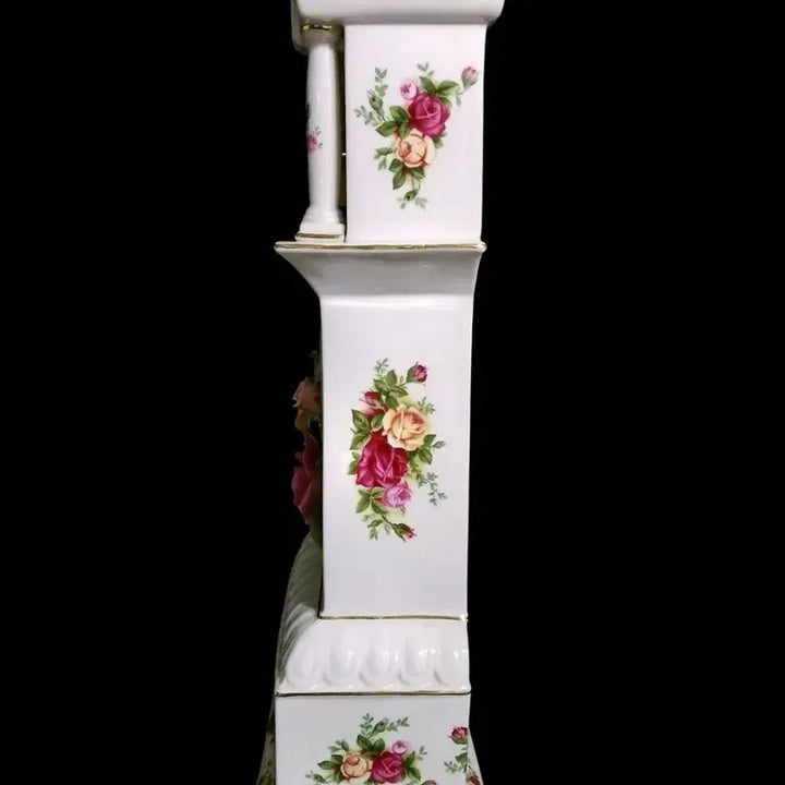 [BUNJANG] Royal Albert Old Country Roses Porcelain Clock / 로얄알버트 올드 컨츄리 로즈 도자기 시계