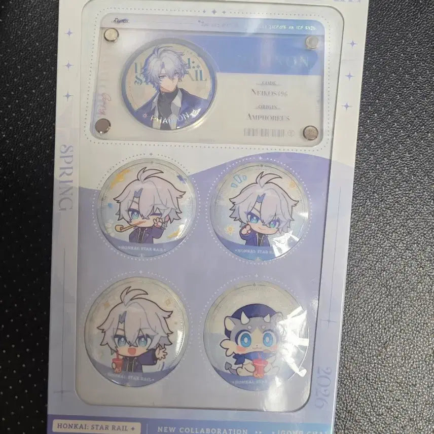 [SOLD OUT] 공차 붕괴 스타레일 파이논 캔뱃지 세트 판매