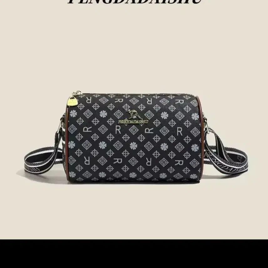 [BUNJANG] Black Patterned Mini Crossbody Bag / 여성 미니가방