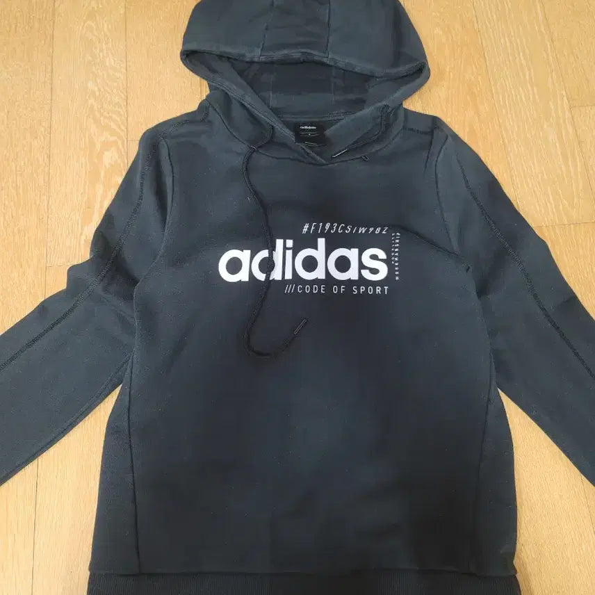 [BUNJANG] Adidas CODE OF SPORT Hoodie / s 아디다스 검정색 후드티 CODE OF SPORT