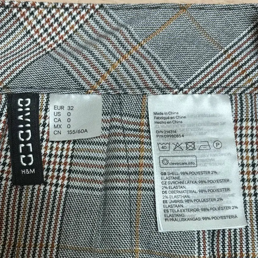 [SOLD OUT] h&amp;m 체크 스커트 치마 흐앤므 (반택포5천원)