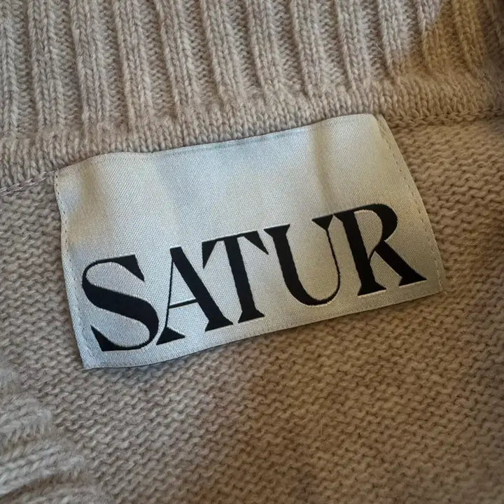 [BUNJANG] MSATUR Arles Knit Rose Beige Sweater / [M]SATUR 세터 아를 니트 로지 베이지