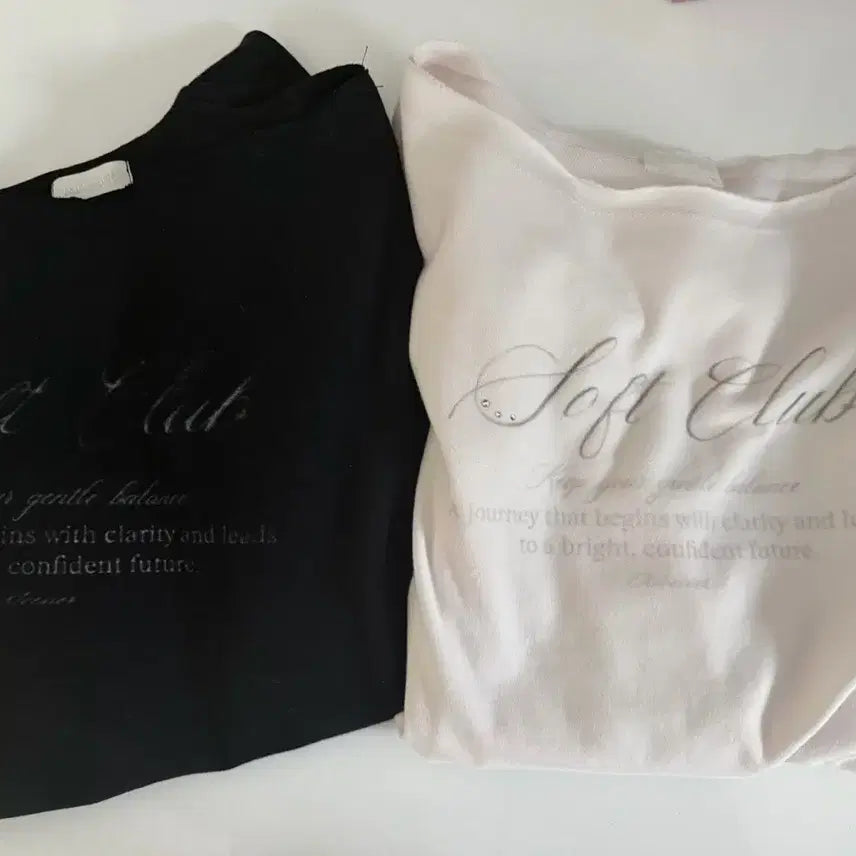 [SOLD OUT] 클리시어 소프트 클럽 맨투맨 블랙+핑크